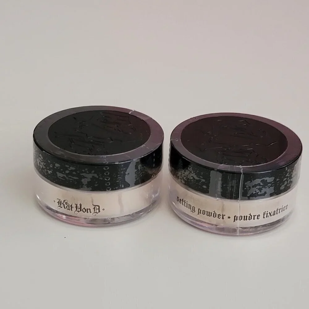 2 Kat Von D Mini Loose Setting Powder Translucent NEW Sealed Set of 2